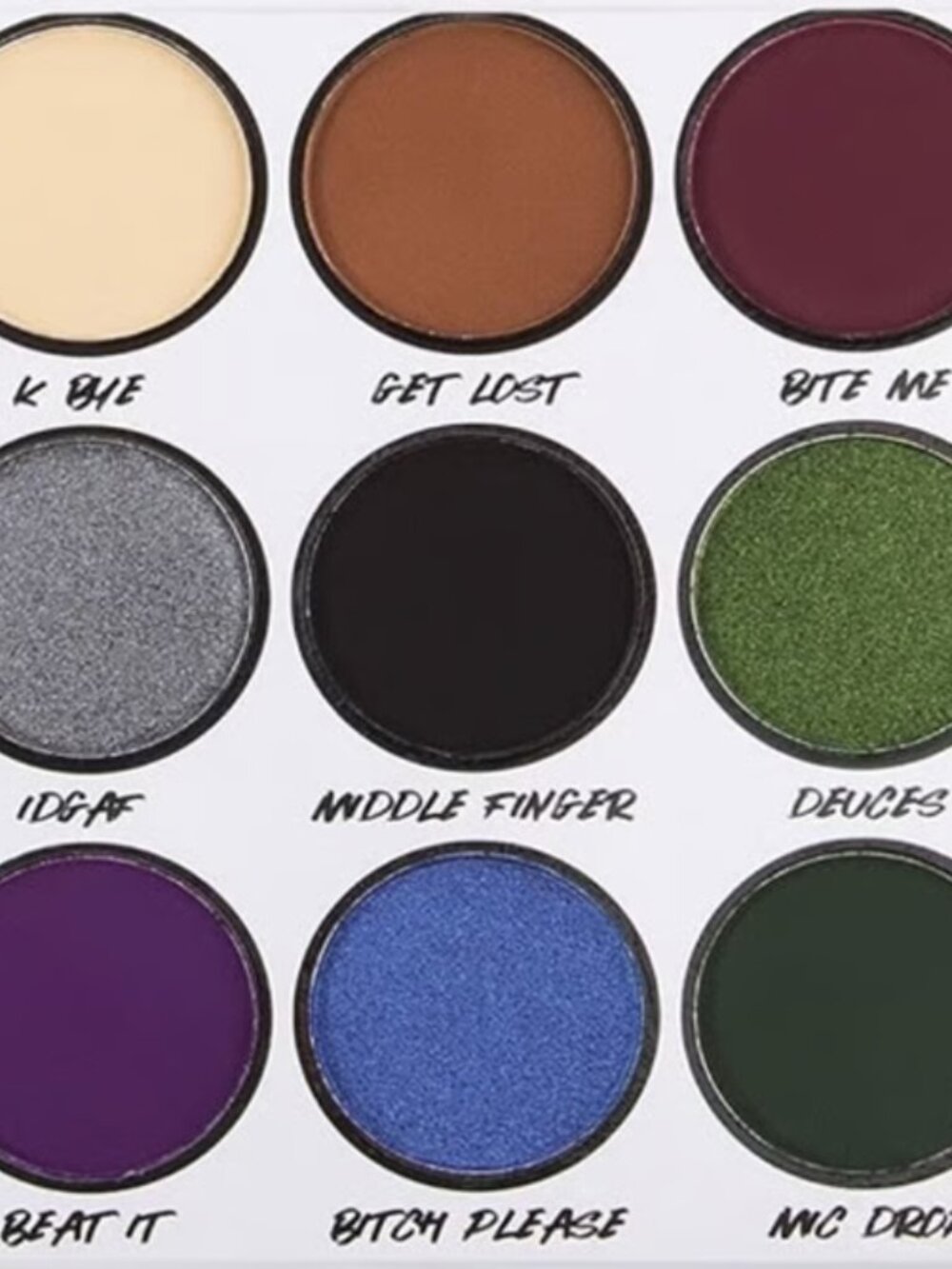 BH Cosmetics (F Off ) 9 Color Eyeshadow Palette
